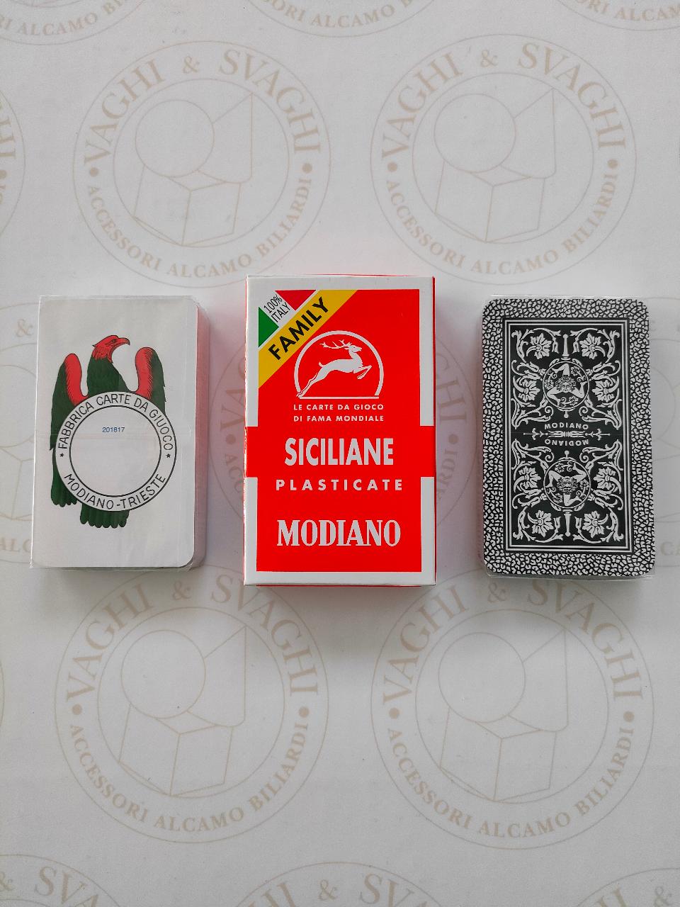 CARTE SICILIANE MODIANO ARANCIONE FAMILY