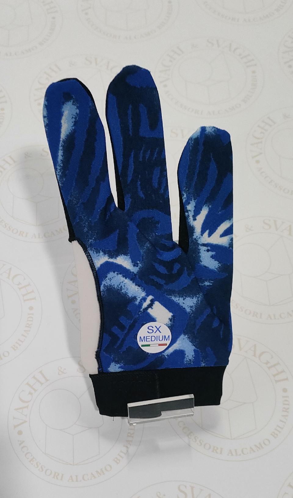 GUANTO DA BILIARDO LIFE MANO SX NORMALE BLU/NERO