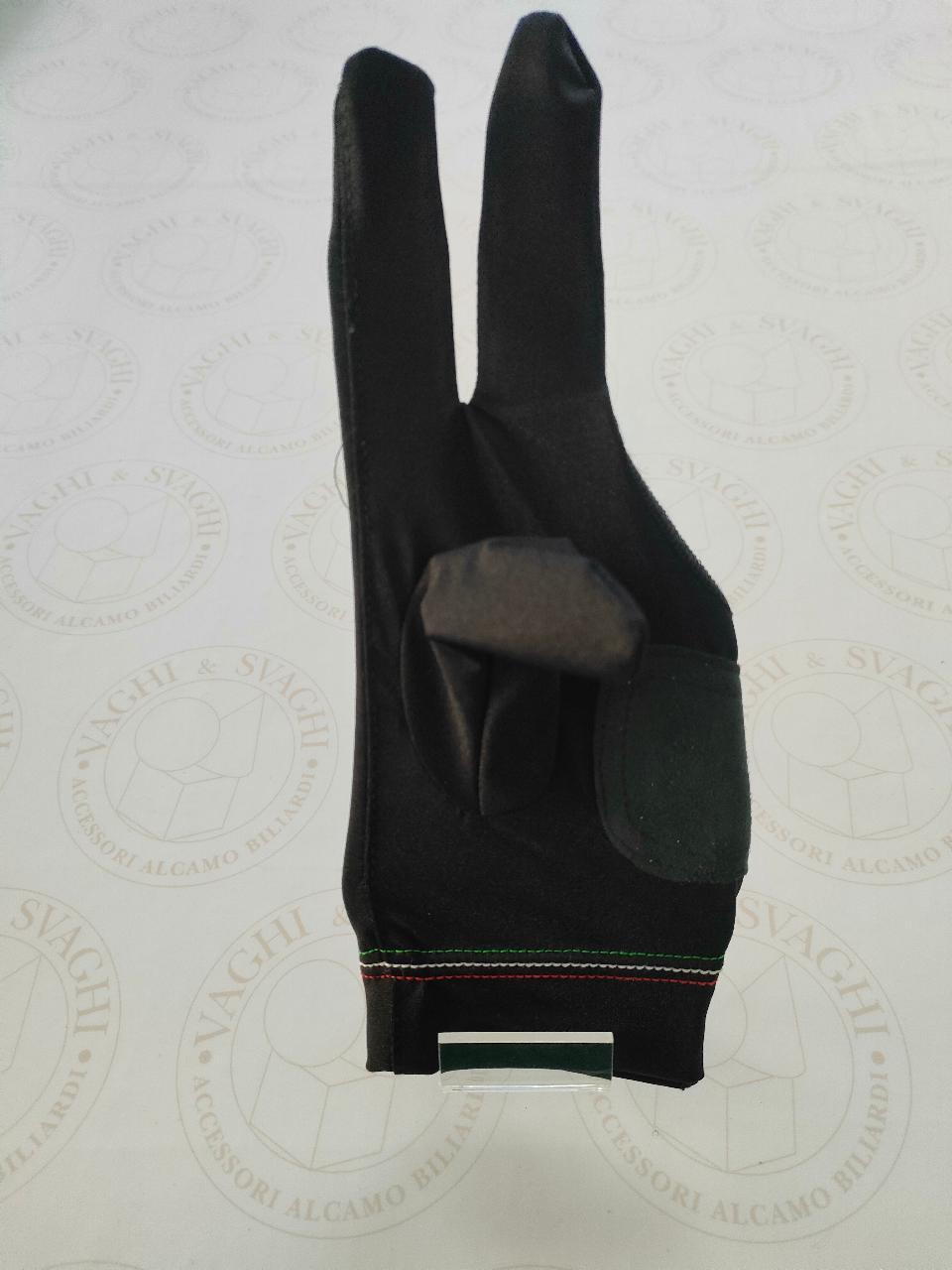 GUANTO DA BILIARDO TOP LIFE MANO SX  MISURA MEDIO  NERO