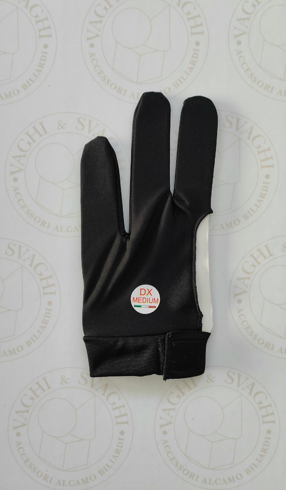 GUANTO DA BILIARDO NORMALE LIFE MANO DX (MANCINO) MISURA MEDIO NERO