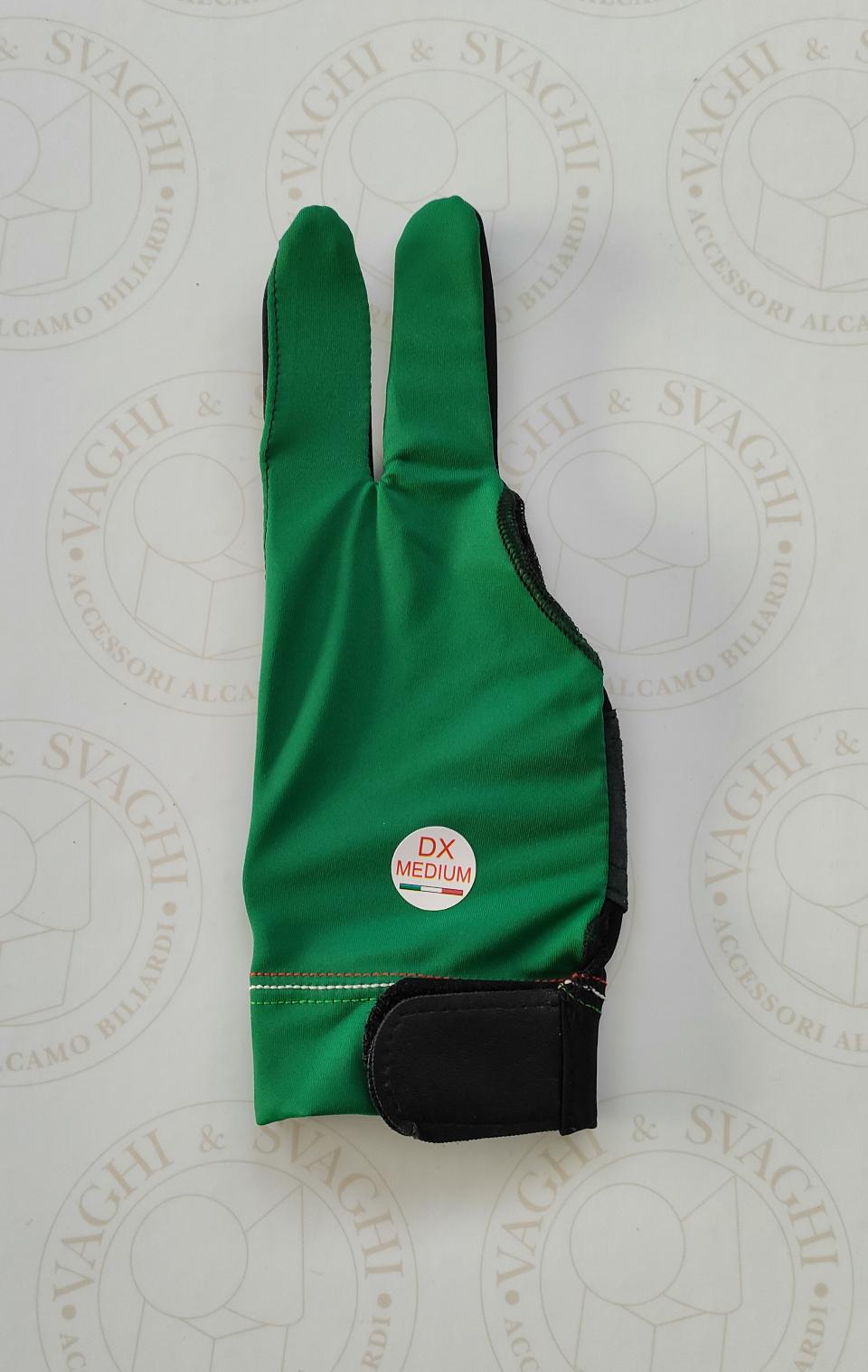 GUANTO DA BILIARDO MANO DX LIFE TOP COLORE VERDE (Mancino)