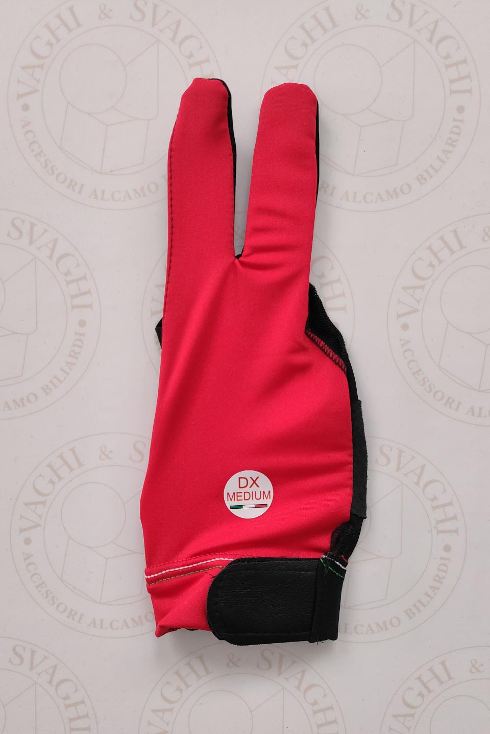 GUANTO DA BILIARDO MANO DX LIFE TOP COLORE ROSSO (mancino)