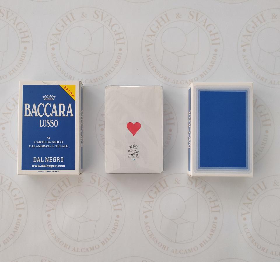 CARTE DA GIOCO DAL NEGRO BACCARA BLU EXTRA