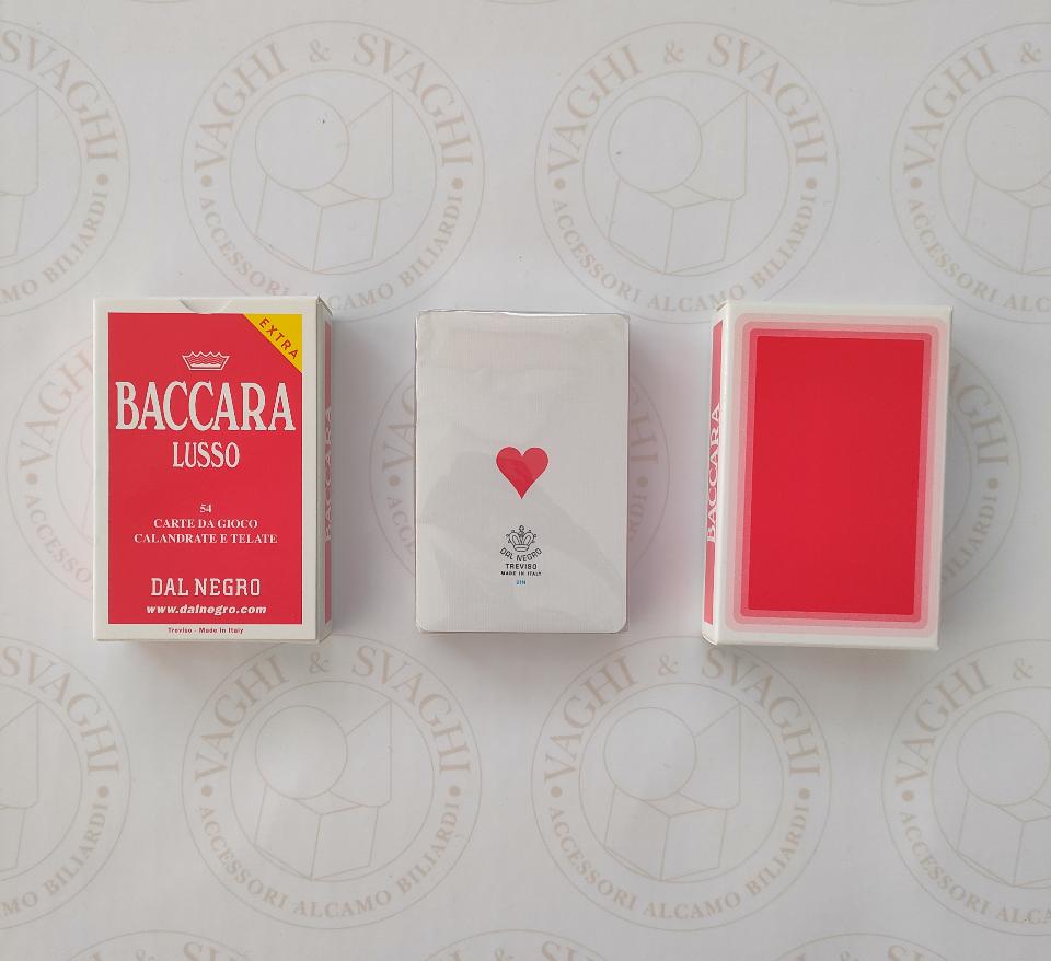 CARTE DA GIOCO DAL NEGRO BACCARA ROSSO EXTRA