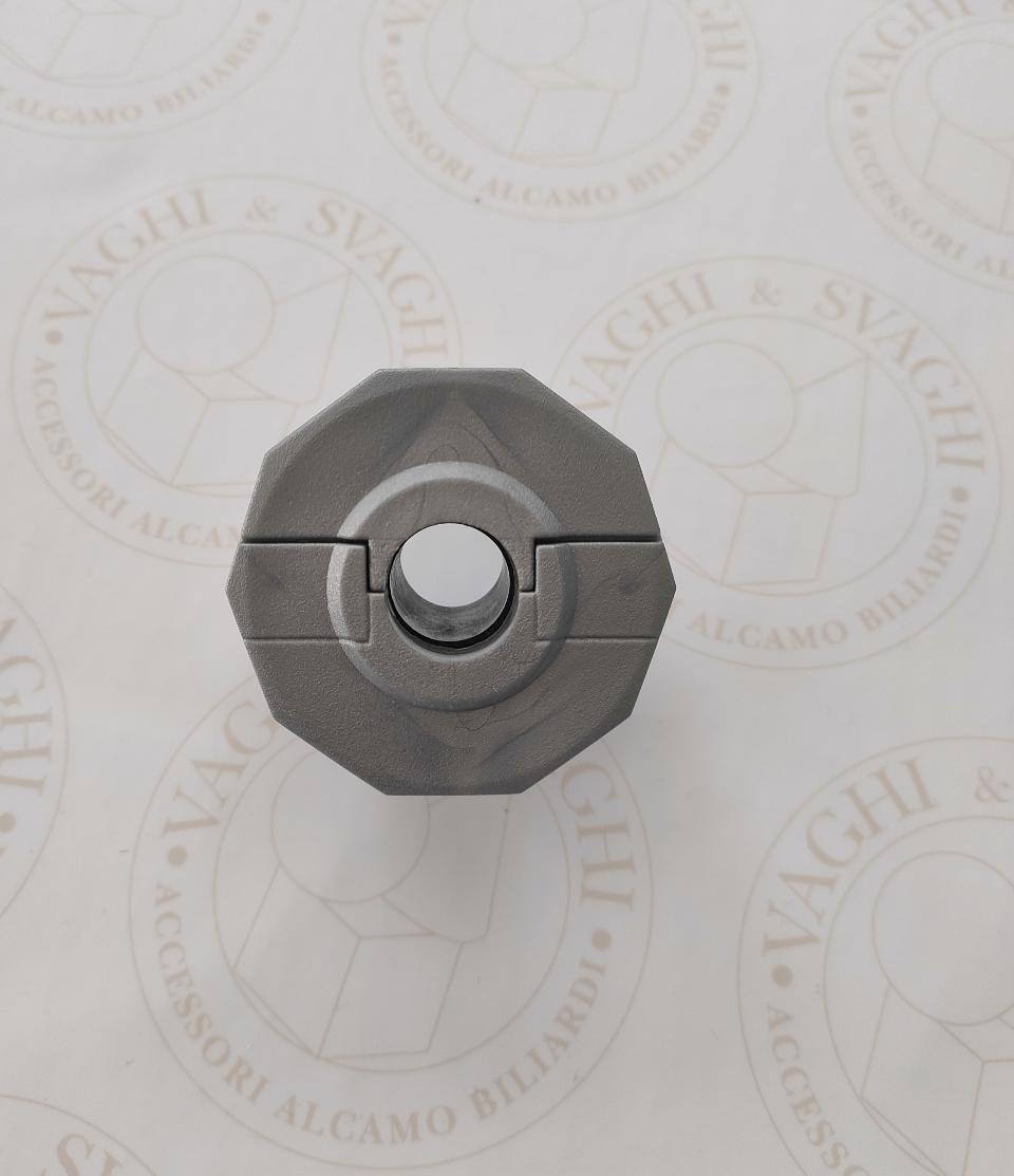 BOCCOLA GRIGIA NORDITALIA MODELLO LASER A SFERA PASSANTE DIAMETRO 16 MM.