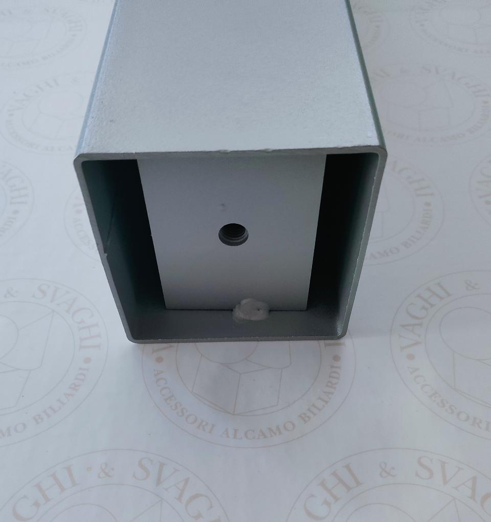 GAMBA IN METALLO GRIGIO GARLANDO 100 X 100 CON PIASTRA