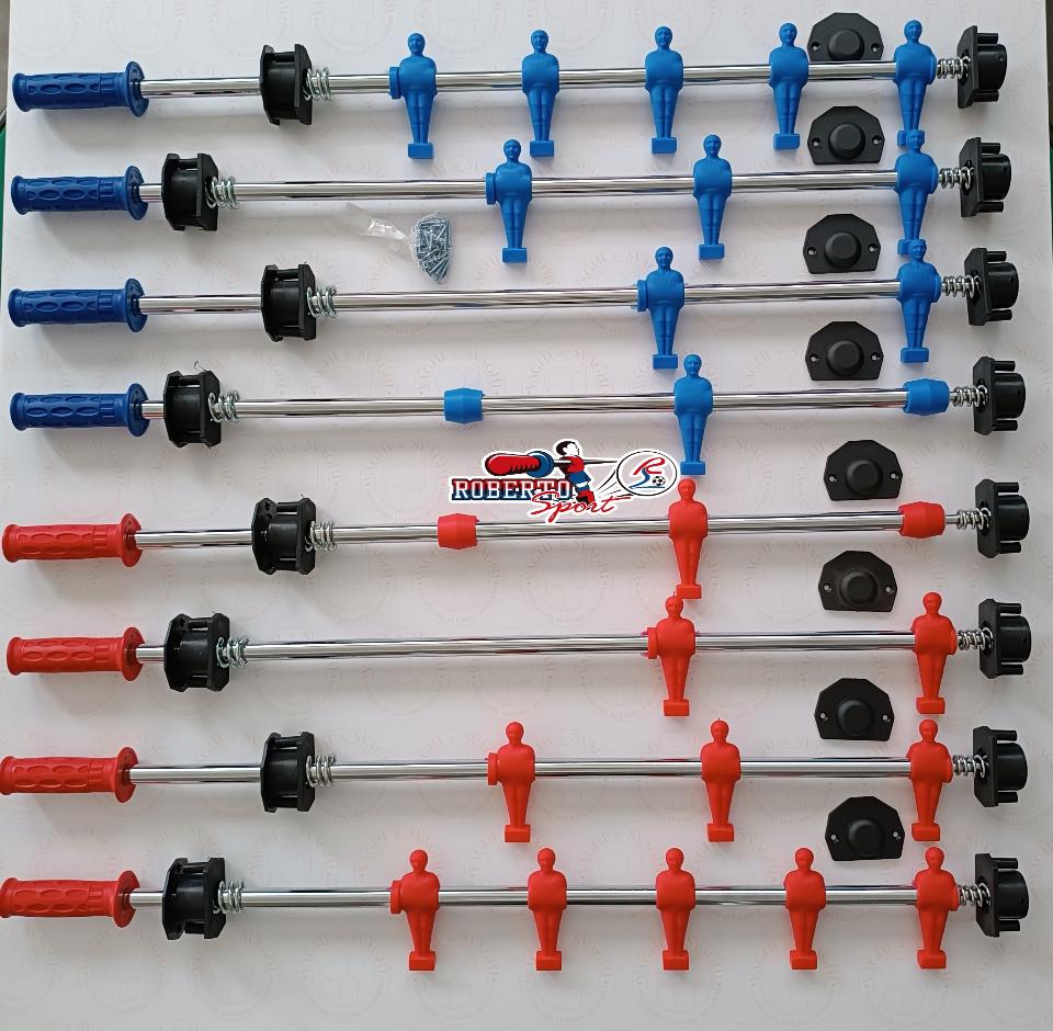 SERIE ASTE COMPLETE R/B 18 X 840 MM. ROBERTO SPORT BOCCOLA OTTAGONALE/MAN. PRO GRYP