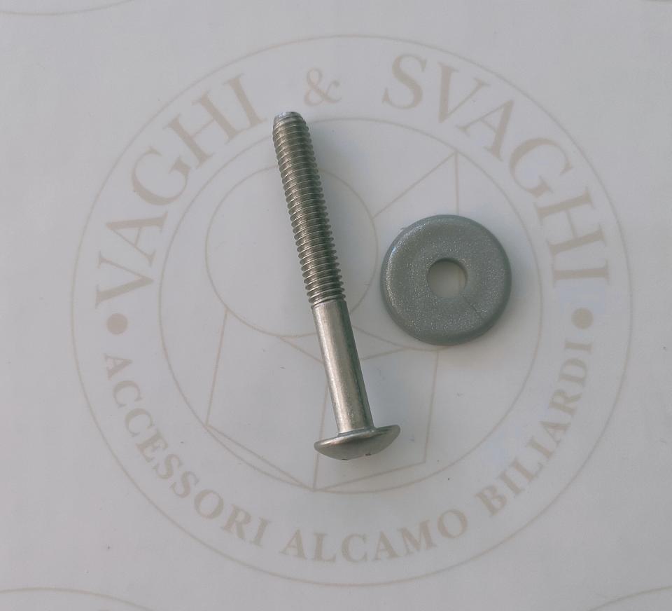 BULLONE IN SILVER 6M X 50 GARLANDO CON RONDELLA IN PLASTICA