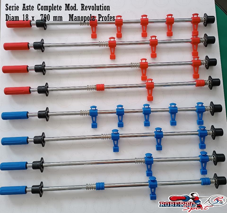 SERIE ASTE COMPLETE ROBERTO SPORT MODELLO REVOLUTION CON MANOPOLE PROFESS.