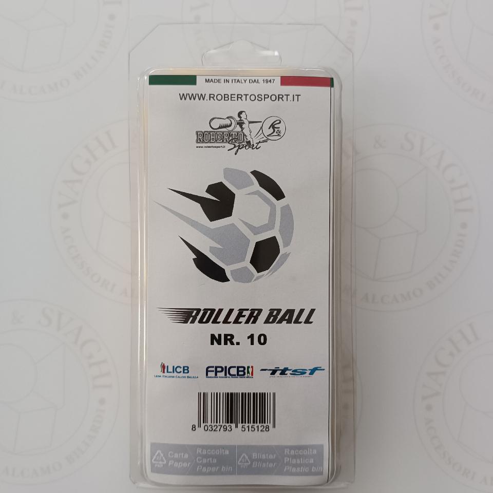 PALLINE PER CALCIO BALILLA ROBERTO SPORT ROLLER BALL BLISTER 10 PZ.