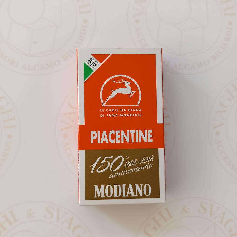 CARTE PIACENTINE MODIANO ROSSO 150° ANNIVERSARIO