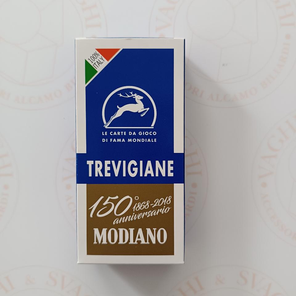 CARTE DA GIOCO MODIANO TREVIGIANE BLU 150° ANNIVERSARIO