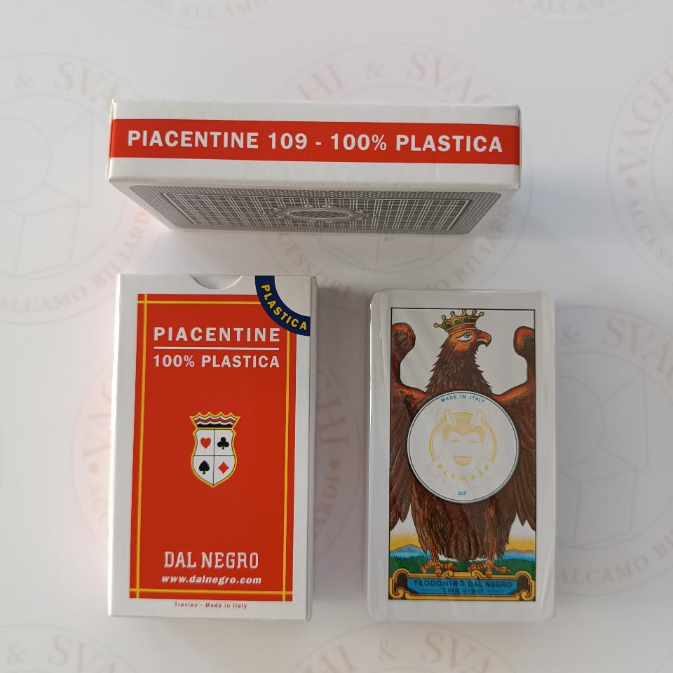 CARTE DA GIOCO PIACENTINE DAL NEGRO N.109 PLASTICA