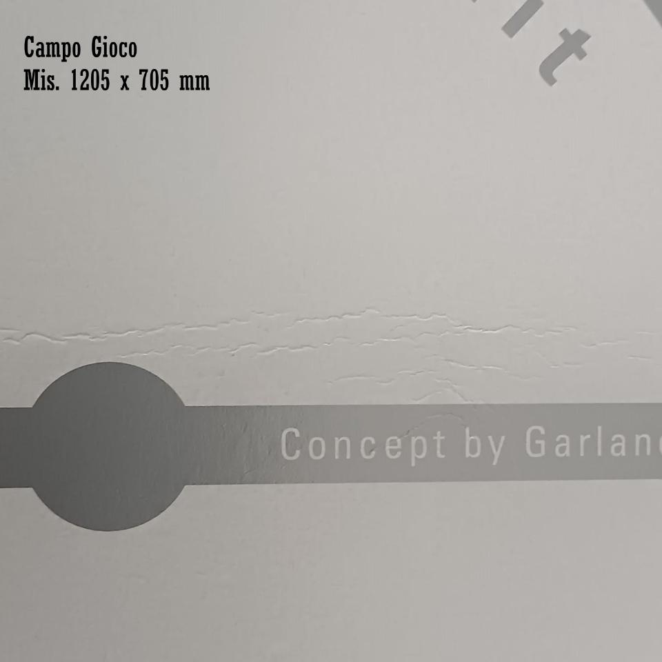 CAMPO GIOCO DI CARTA CON PICCOLO DIFETTO GARLANDO PURE WHITE MIS. 1205 X 705 MM