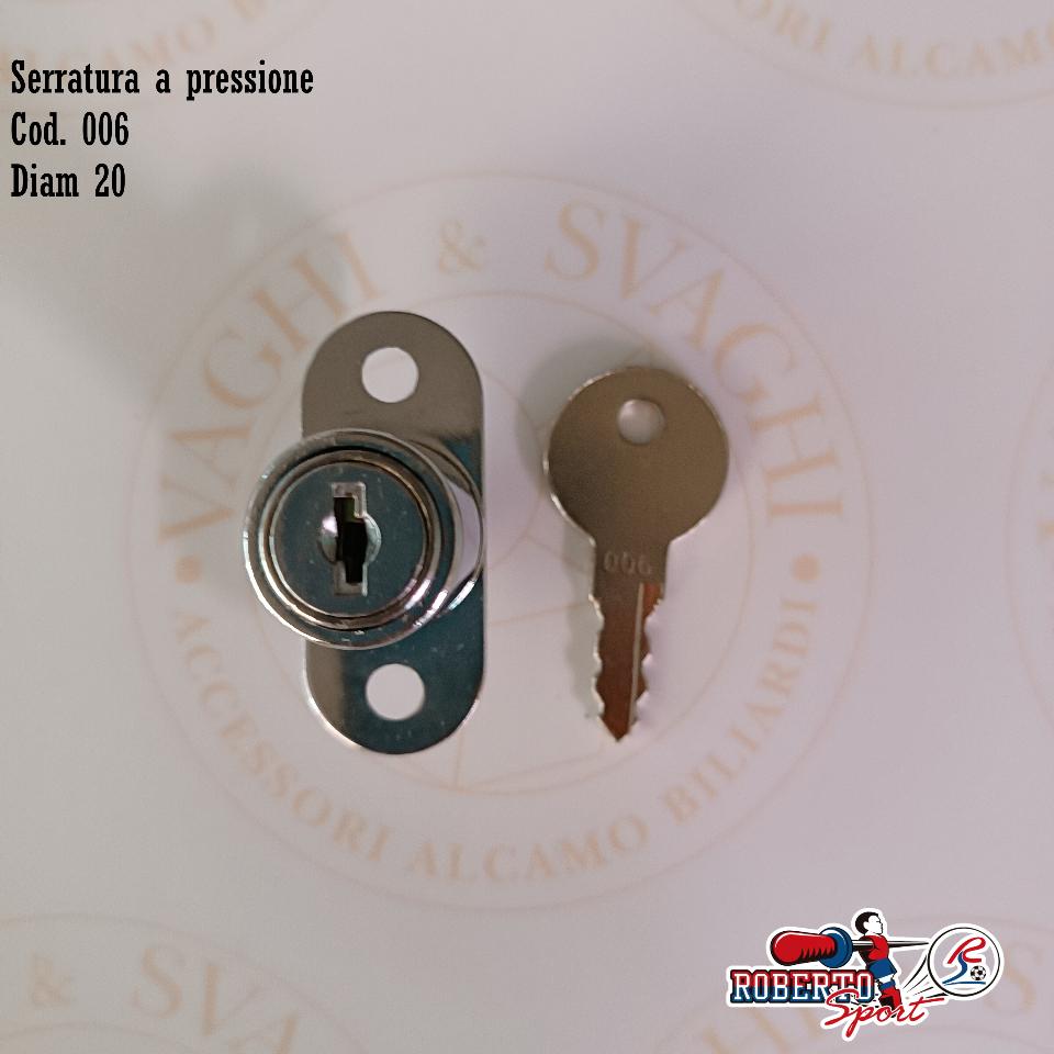 SERRATURA ROBERTO SPORT A PRESSIONE COD. 006