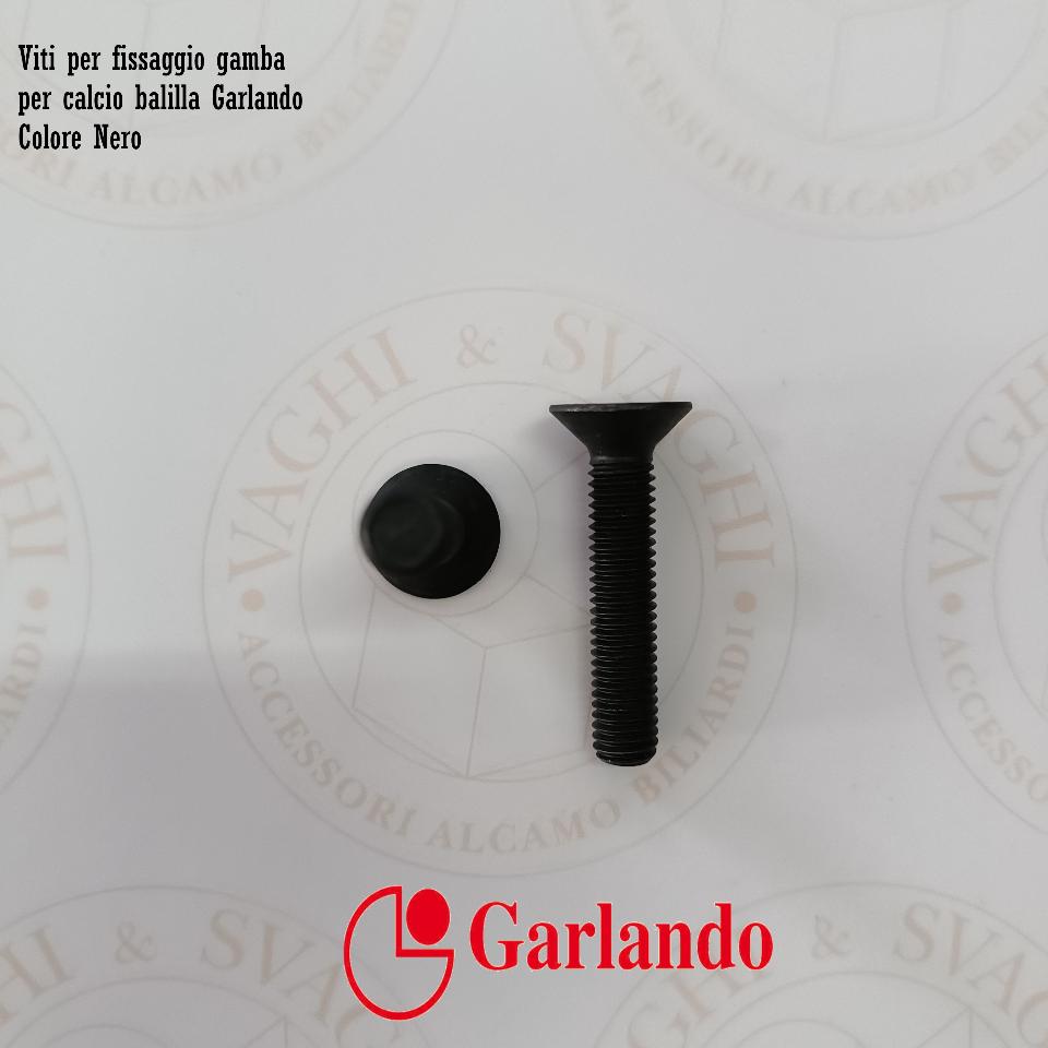 VITI PER FISSAGGIO GAMBA CALCIO BALILLA GARLANDO VARI MODELLI COLORE NERO