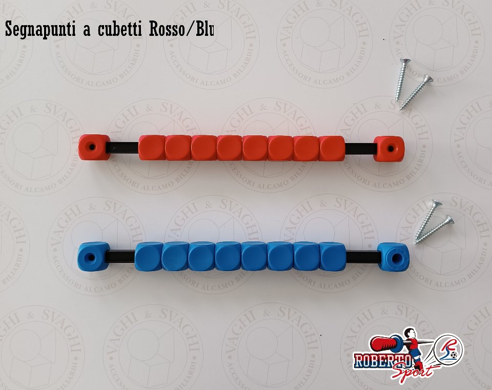 SEGNAPUNTI ROBERTO SPORT A CUBETTI ROSSO/BLU
