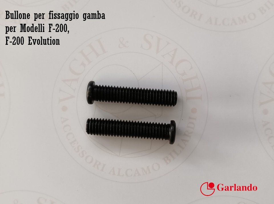 BULLONE PER FISSAGGIO GAMBA GARLANDO MODELLI F-200, F200 EVOLUTION