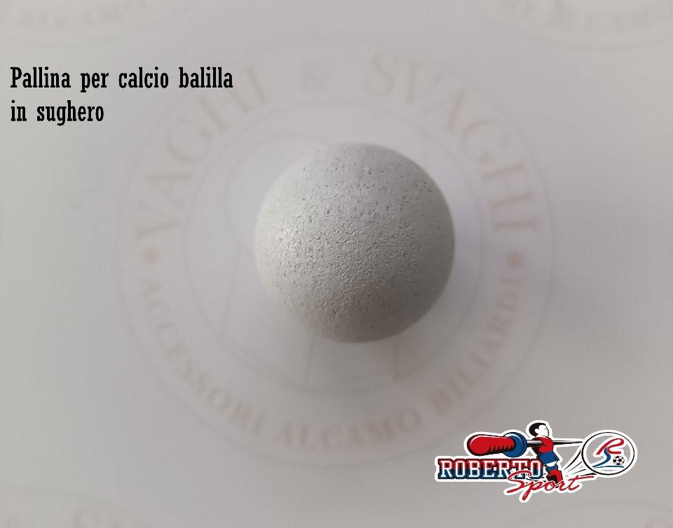 PALLINE PER CALCIO BALILLA ROBERTO SPORT IN SUGHERO SET 10 PALLINE