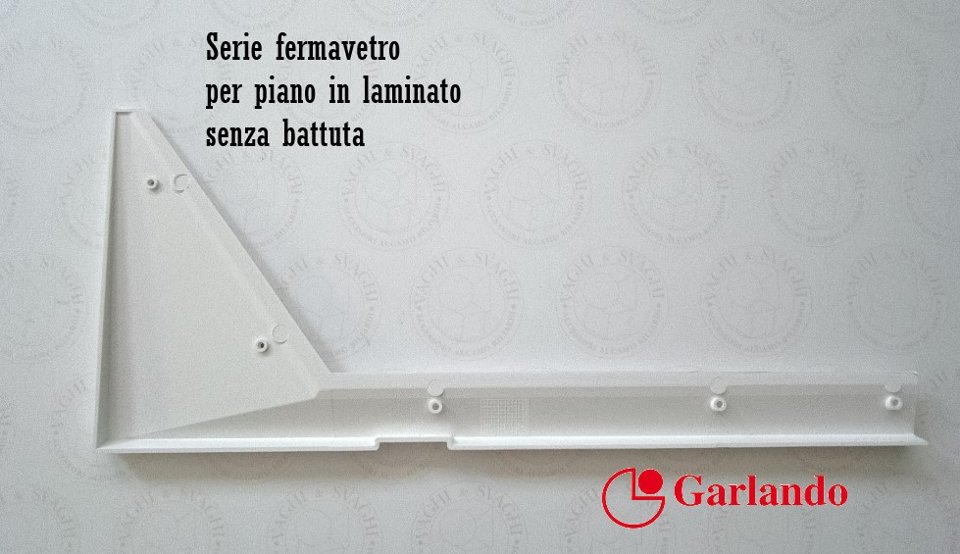 FERMAVETRO PER G-500 WATERPROOF GARLANDO MIS.1205 X 629 MM SET DA 4 PZ