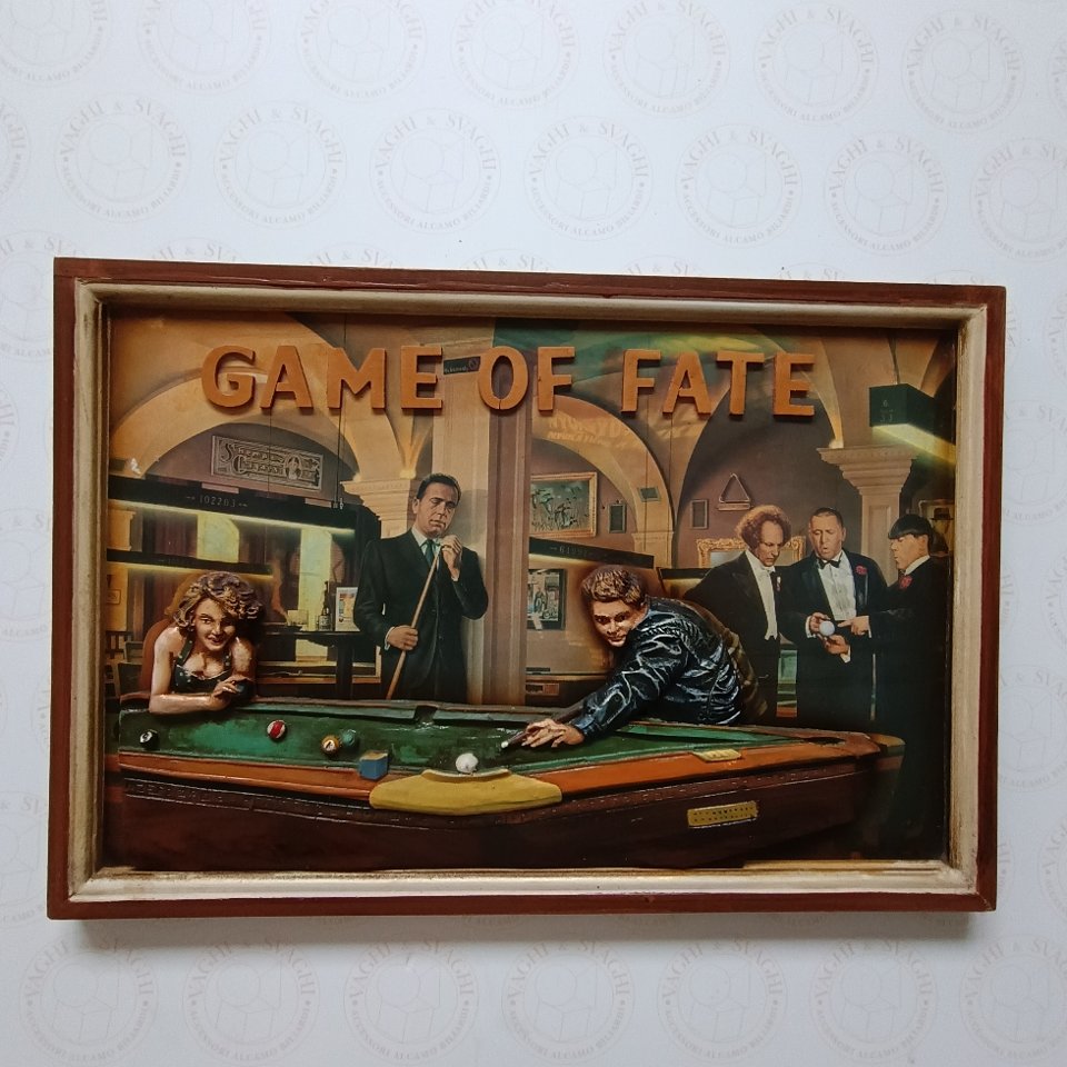 QUADRO IN LEGNO GAME OF FATE
