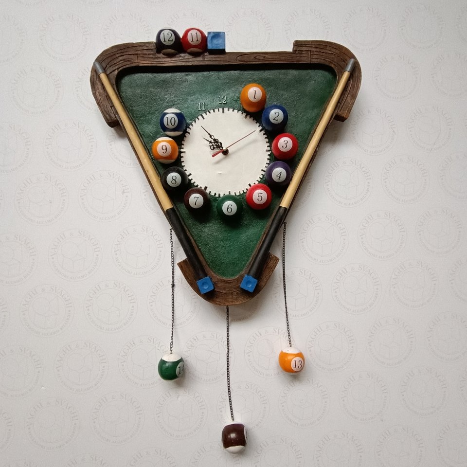 OROLOGIO IN LEGNO CON BILIE