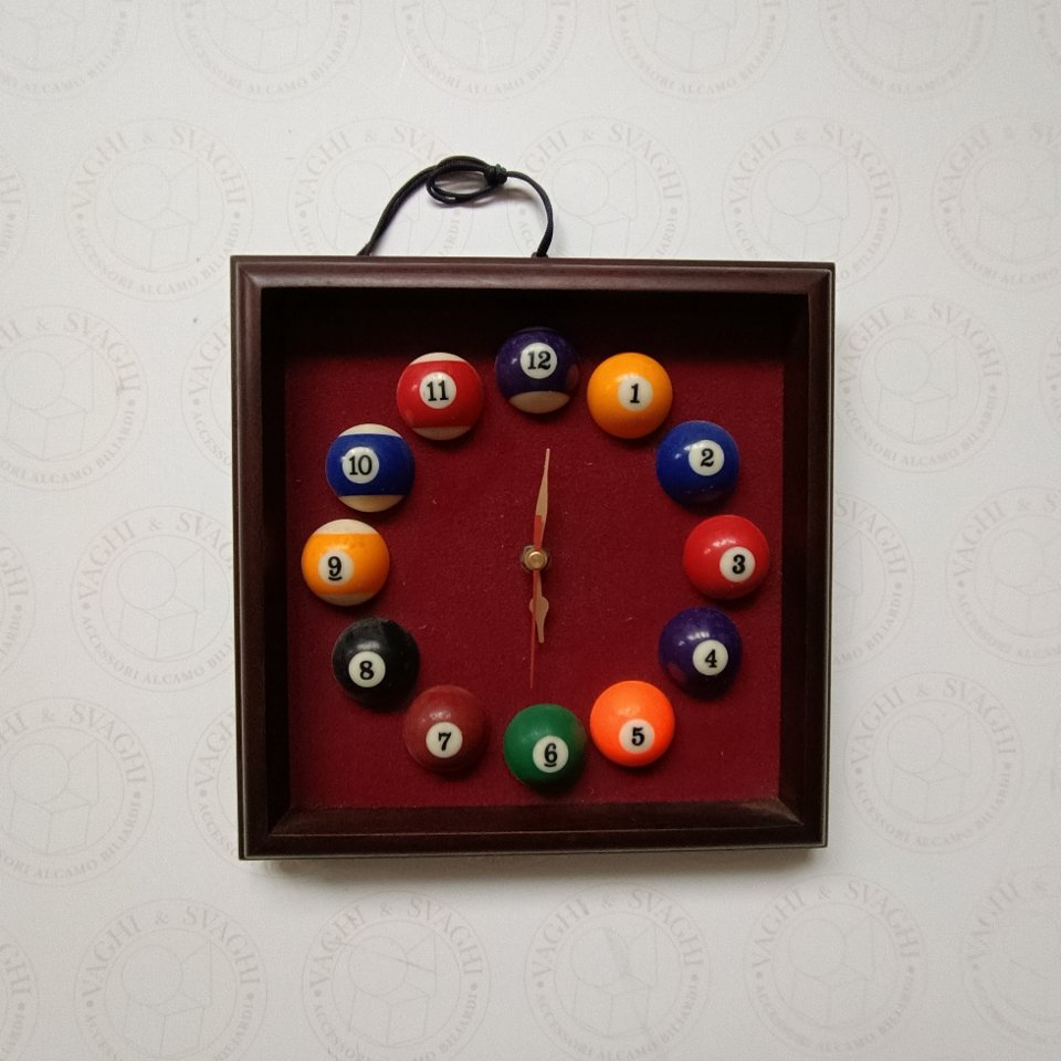 OROLOGIO IN LEGNO CON BILIE