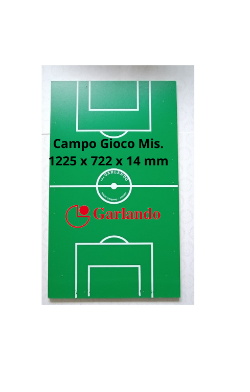 CAMPO GIOCO CON DIFETTO GARLANDO IN LAMINATO MIS.1225 X 722 X 14 MM.