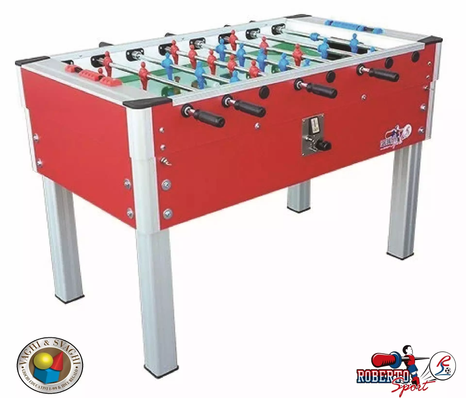 CALCIO BALILLA ROBERTO SPORT MODELLO NEW CAMP COLORE ROSSO