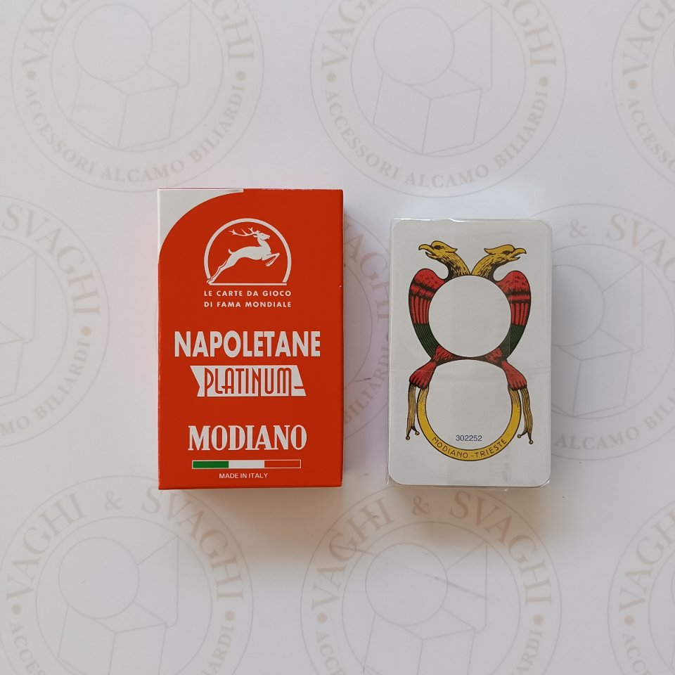 CARTE DA GIOCO NAPOLETANE MODIANO PLATINUM 100% PLASTICA