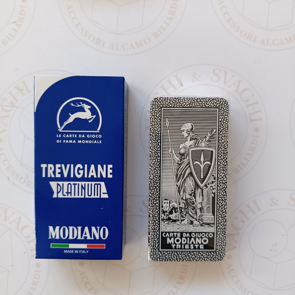 CARTE DA GIOCO MODIANO TREVIGIANE PLATINUM 100% PLASTICA