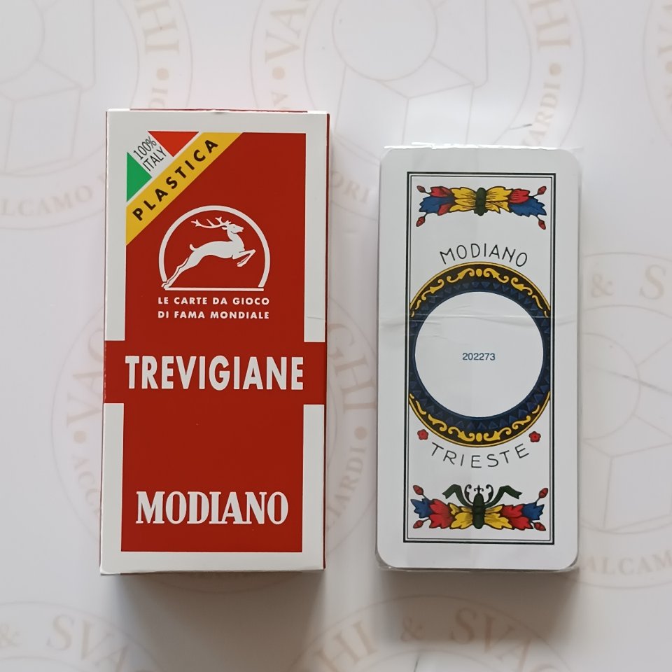 CARTE DA GIOCO MODIANO TREVIGIANE 100% PLASTICA