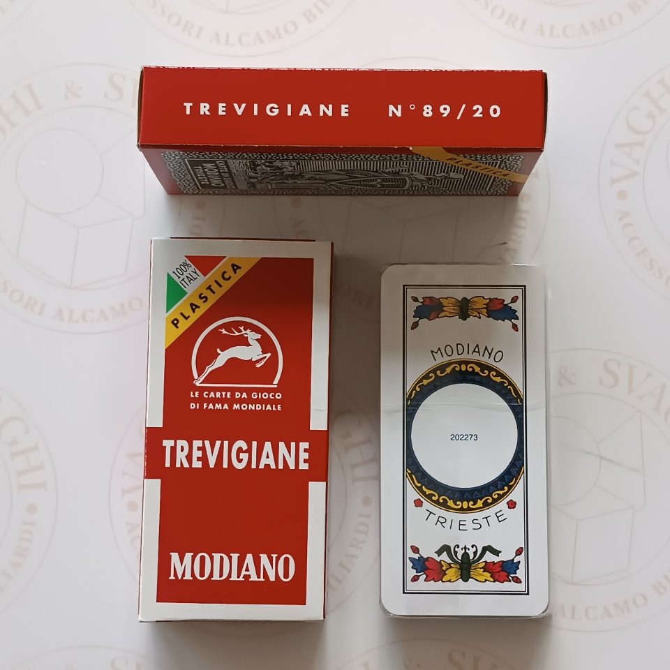 CARTE DA GIOCO MODIANO TREVIGIANE 100% PLASTICA