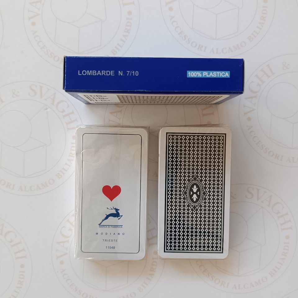 CARTE LOMBARDE MODIANO BLU 100 % PLASTICA