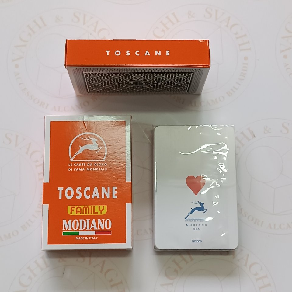 CARTE TOSCANE MODIANO ARANCIONE FAMILY