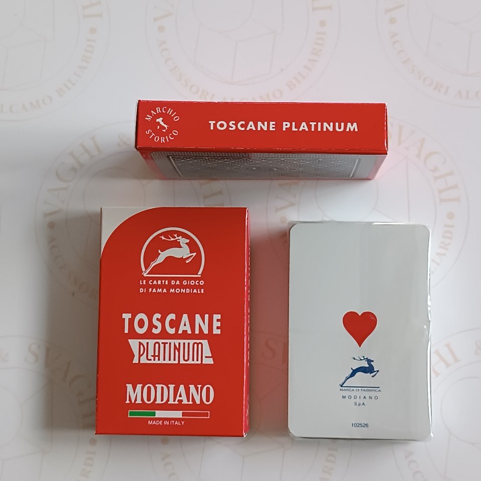 CARTE TOSCANE MODIANO PLATINUM PLASTICA
