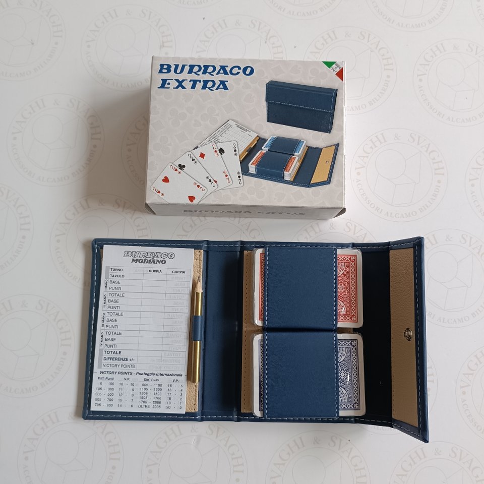 CARTE BURRACO EXTRA MODIANO CON ASTUCCIO IN SIMILPELLE