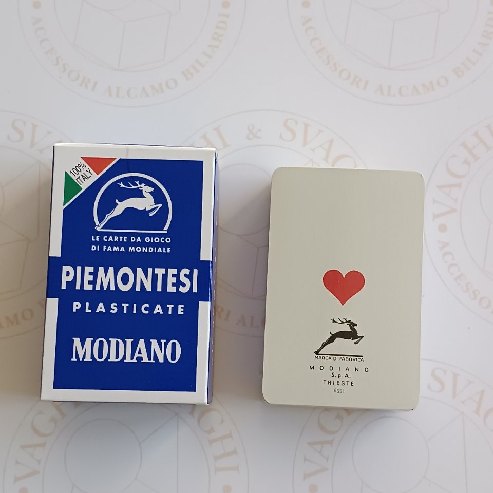 CARTE MODIANO PIEMONTESI PLASTICATE N. 54 CARTE
