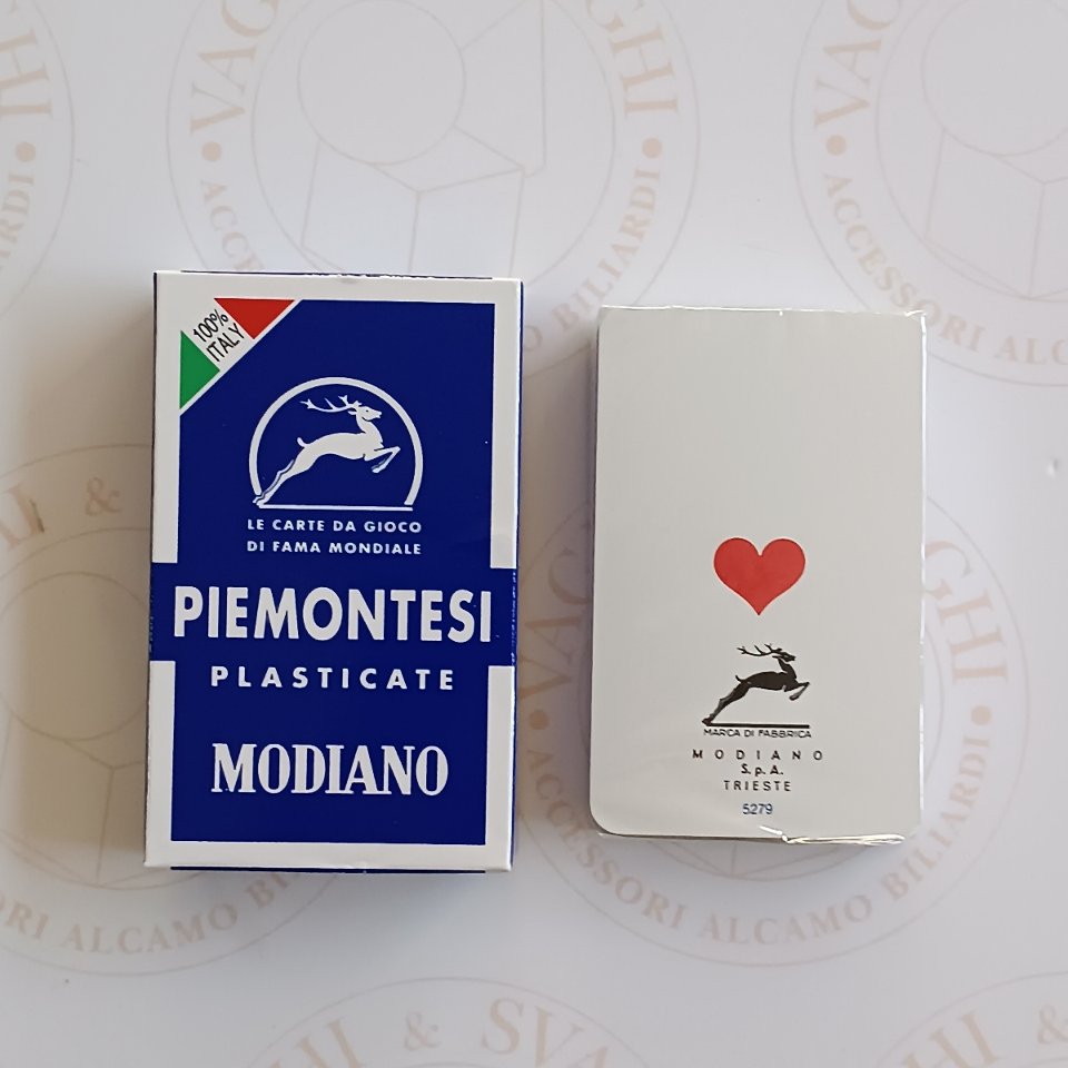 CARTE MODIANO PIEMONTESI PLASTICATE N.36 CARTE