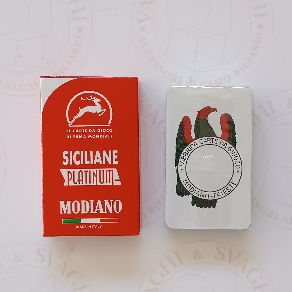 CARTE SICILIANE MODIANO PLATINUM  PLASTICA