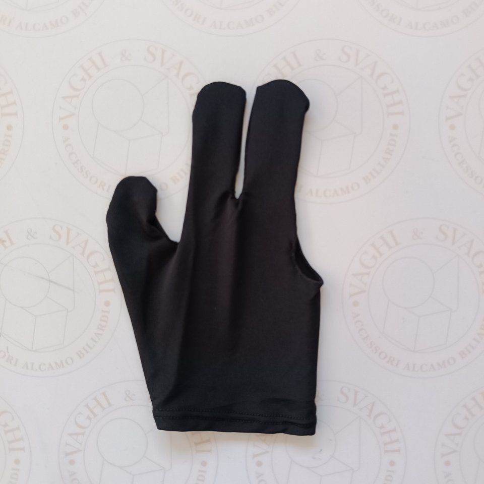 GUANTO DA BILIARDO MANO DX (MANCINO) KOREA MISURA MEDIO COLORE NERO A  3 DITA