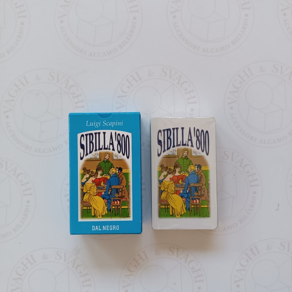 CARTE DA GIOCO DAL NEGRO SIBILLA '800