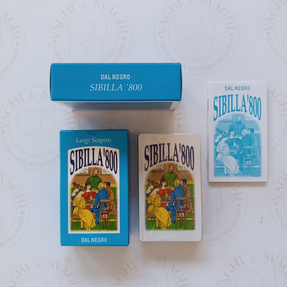 CARTE DA GIOCO DAL NEGRO SIBILLA '800