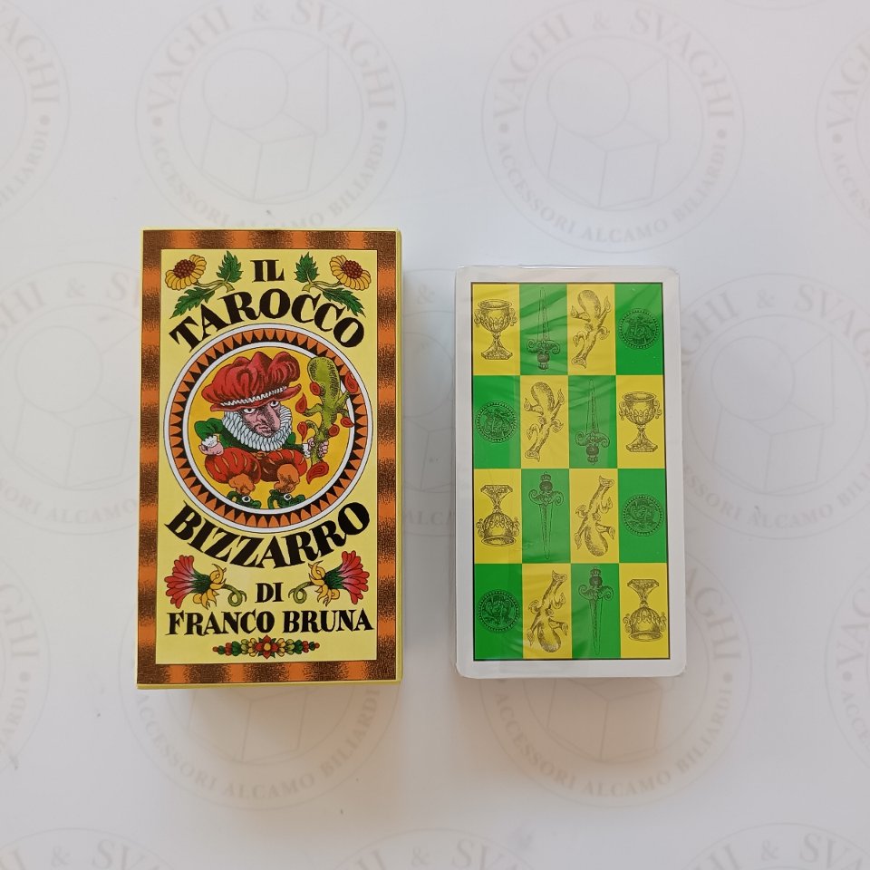 CARTE DA GIOCO DAL NEGRO TAROCCO BIZZARRO DI F. BRUNA