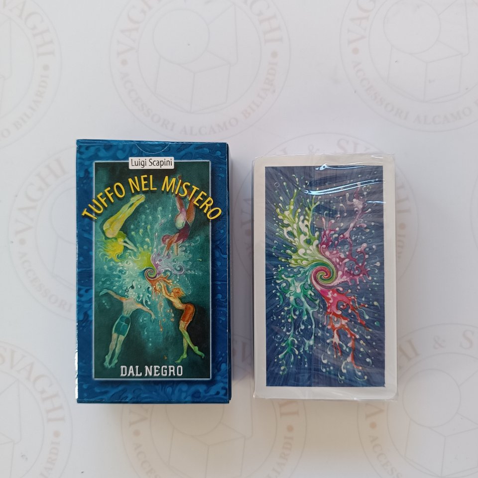 CARTE DA GIOCO DAL NEGRO TAROCCO TUFFO NEL  MISTERO