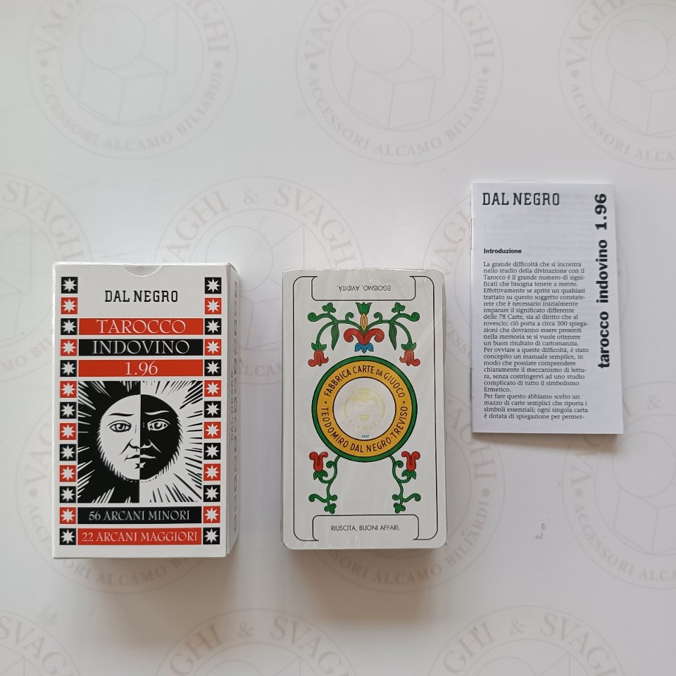CARTE DAL NEGRO TAROCCO INDOVINO 1.96