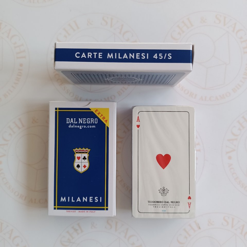 CARTE DA GIOCO DAL NEGRO MILANESI 45/S EXTRA