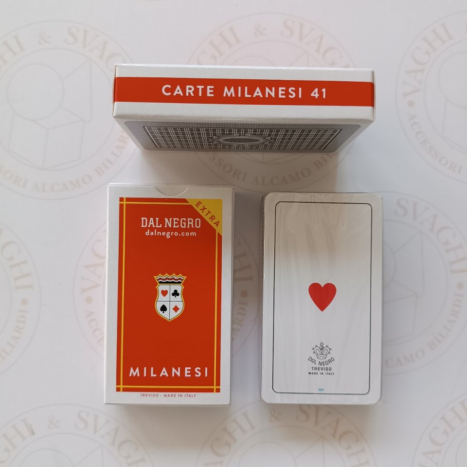 CARTE DA GIOCO DAL NEGRO MILANESI N. 41  EXTRA