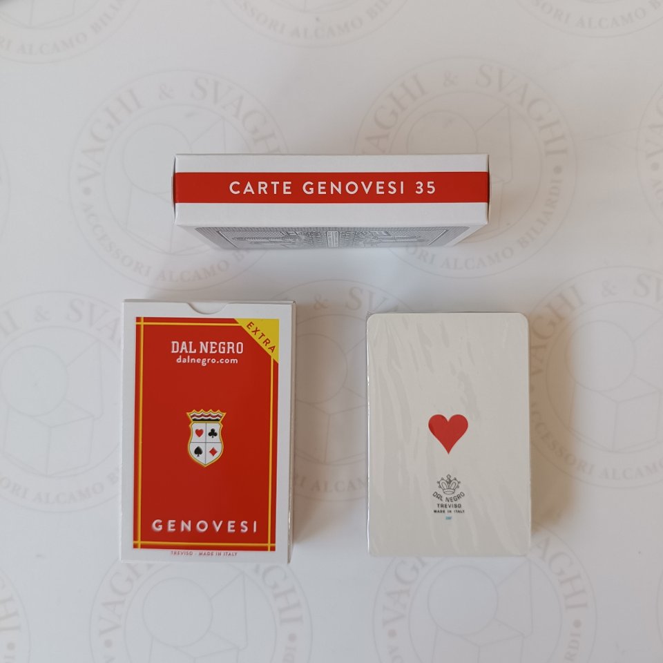 CARTE DA GIOCO DAL NEGRO GENOVESI DA 40 N. 35 EXTRA