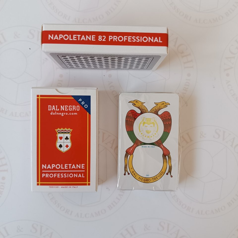 CARTE NAPOLETANE DAL NEGRO N° 82 PRO ASTUCCIO ROSSO